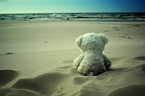 beach-cute-sand-sea-teddy-bear-my happy ending-irini georgi-cancer